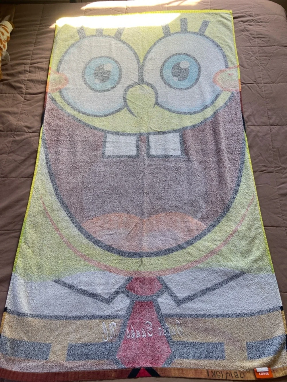 SpongeBob Squarepants Yellow Blue Red Beach Towel